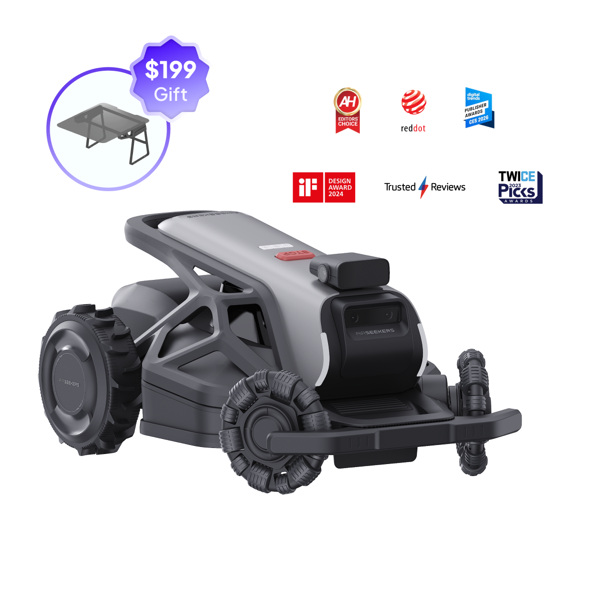 AIRSEEKERS TRON Robotic Lawn Mower